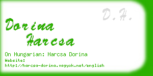 dorina harcsa business card